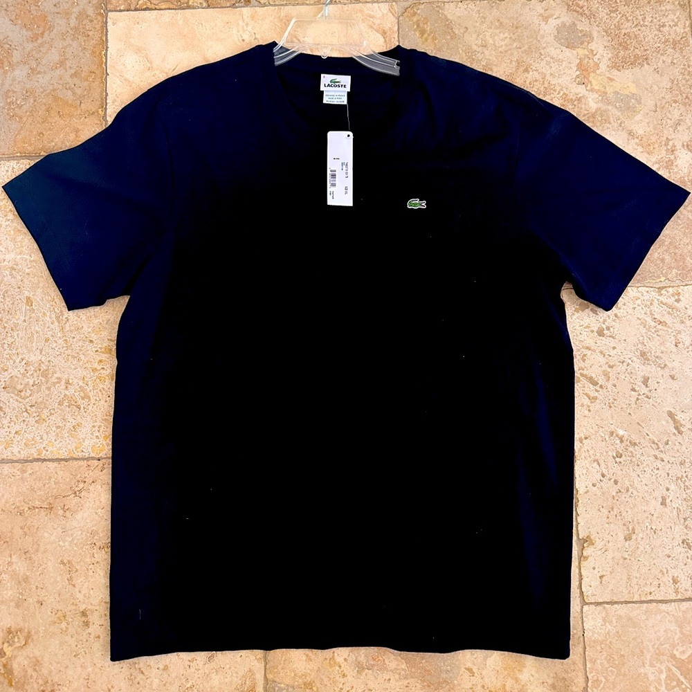 Men’s Black Lacoste 🐊cotton shirt
NWT